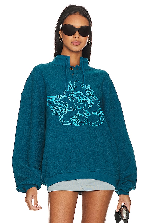 view 1 of 4 Washed Up Henley Crew in Navy