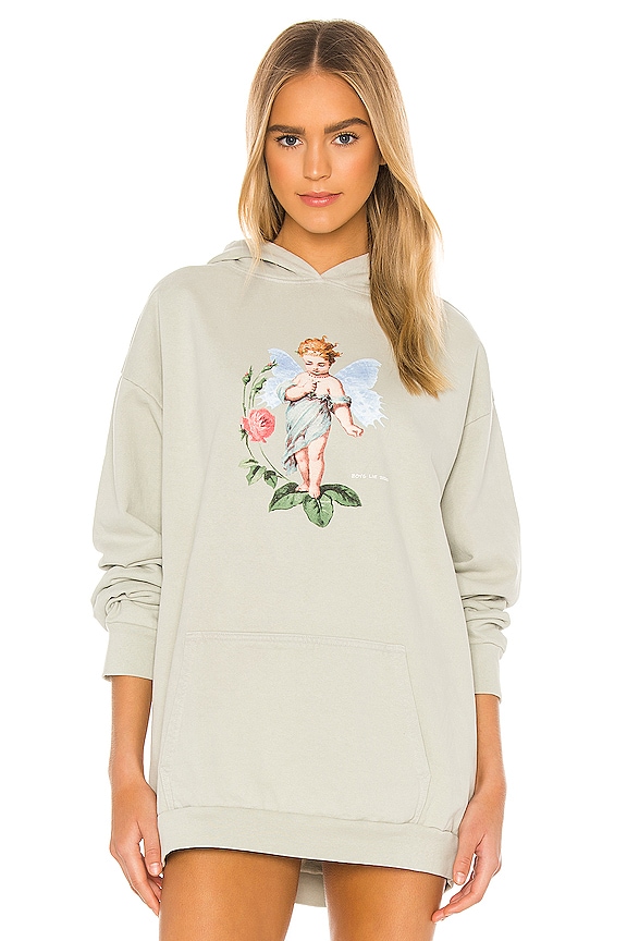 view 2 of 5 SWEAT À CAPUCHE I CHOOSE ME in Pastel Army Green