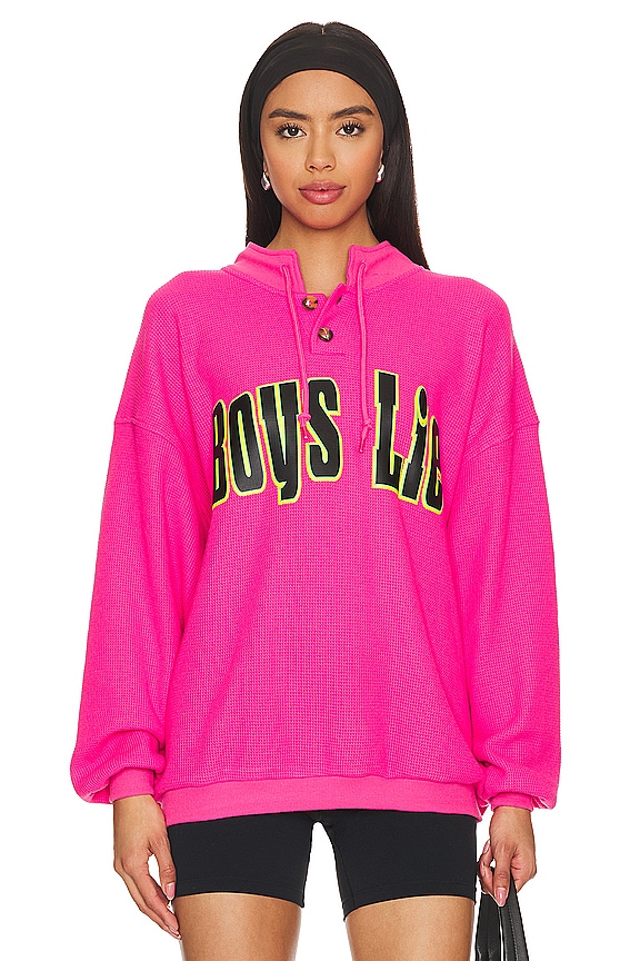 view 2 of 5 CUELLO REDONDO TÉRMICO HENLEY SPUNK in Neon Pink