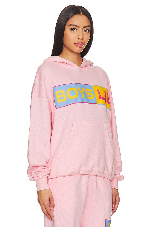 view 2 of 4 Better Half Boyfriend Hoodie in Pink