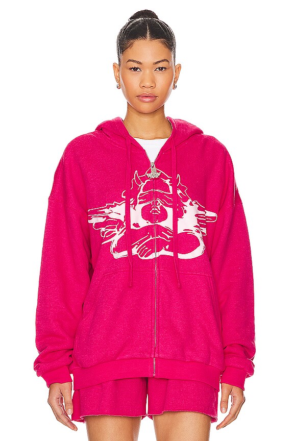 view 2 of 5 SWEAT À CAPUCHE PUCKER UP in Pink