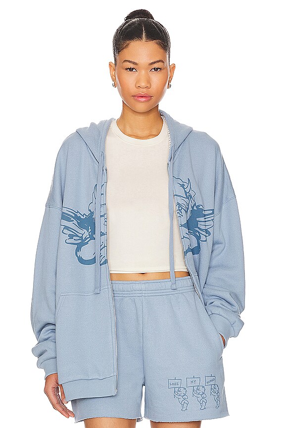 view 2 of 6 SUDADERA READ THE SIGNS HARLEY in Blue