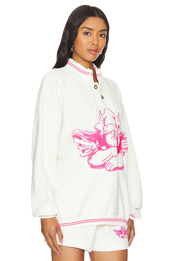 view 2 of 4 CUELLO REDONDO HENLEY PINK CHERUB UNIVERSITY in White