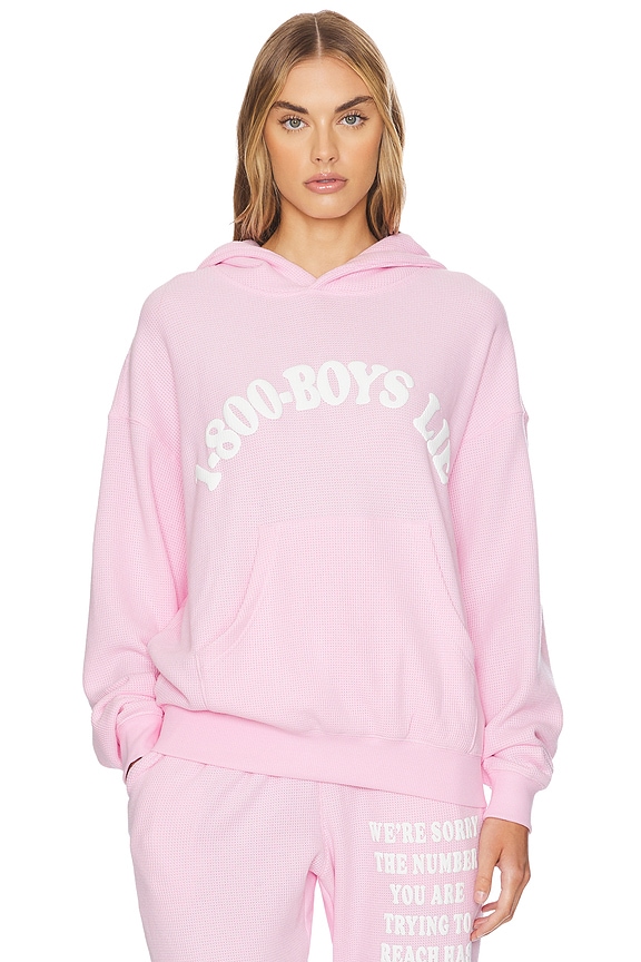 view 2 of 5 1-800 Revamped Racer Hoodie in Pink
