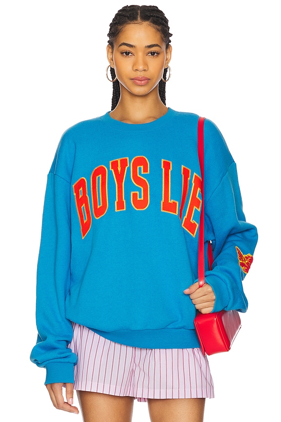 view 1 of 5 Razzle Dazzle Kara Crewneck in Blue