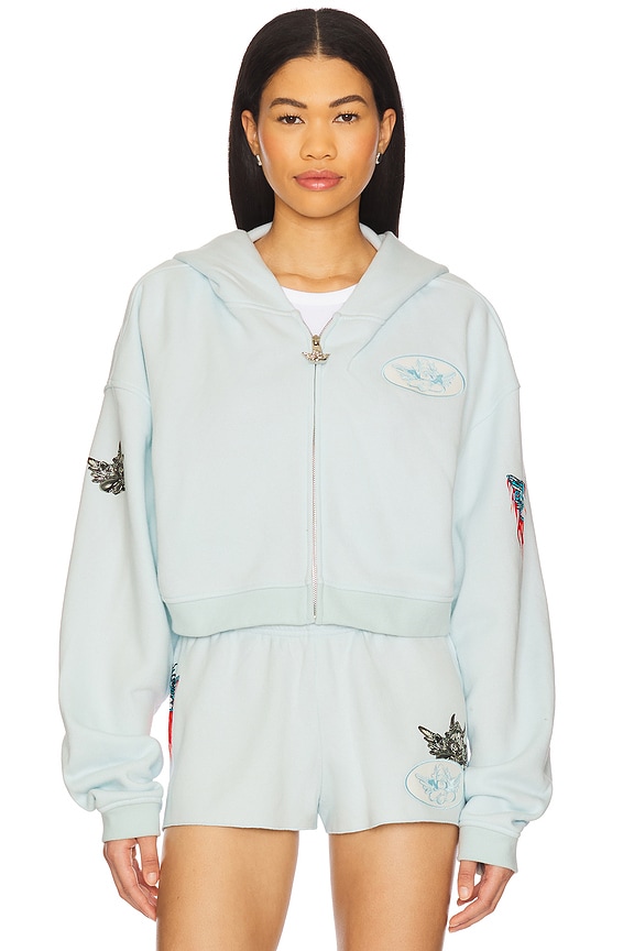 view 2 of 7 УКОРОЧЕННОЕ ХУДИ ALEX in Blue