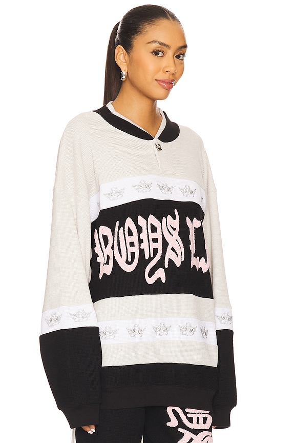 view 2 of 4 High Class Private School Rider Crewneck in Heather Grey