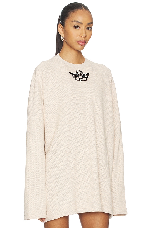 view 2 of 5 SWEAT HIT THE SLOPES SPORTY in Oatmeal Heather