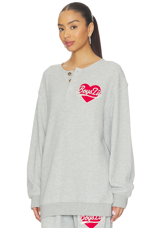 view 2 of 5 JERSEY CUELLO REDONDO SIGNATURE in Light Heather Grey