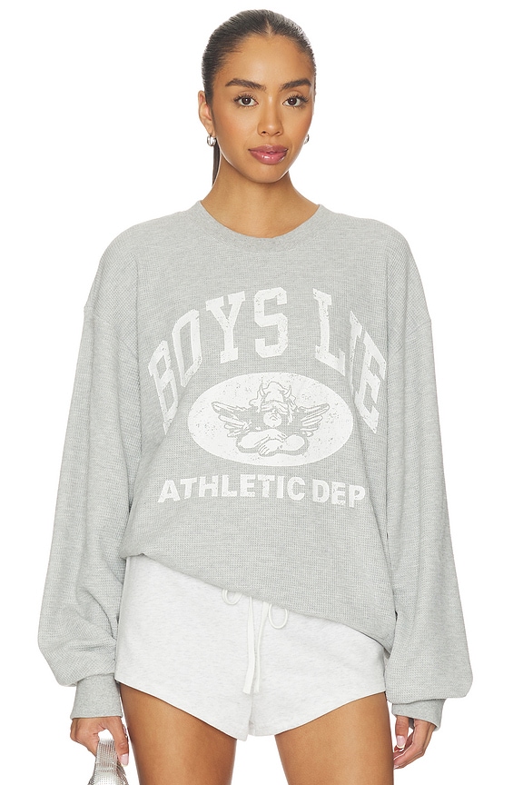 view 1 of 4 SUDADERA DEPORTIVA CUELLO REDONDO LIE ATHLETIC DEPT V3 in Heather Grey