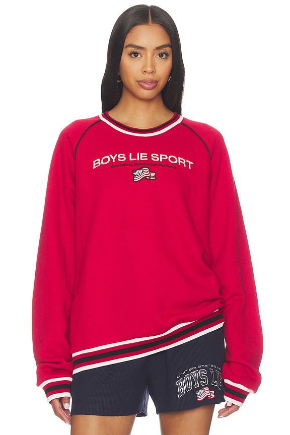 view 1 of 5 SWEAT SPORT KARA CREWNECK in Red