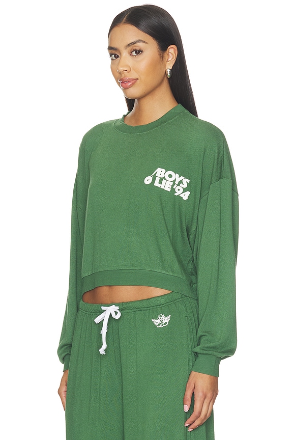 view 2 of 4 Match Point '94 Crepe Kara Crewneck Sweatshirt in Mint