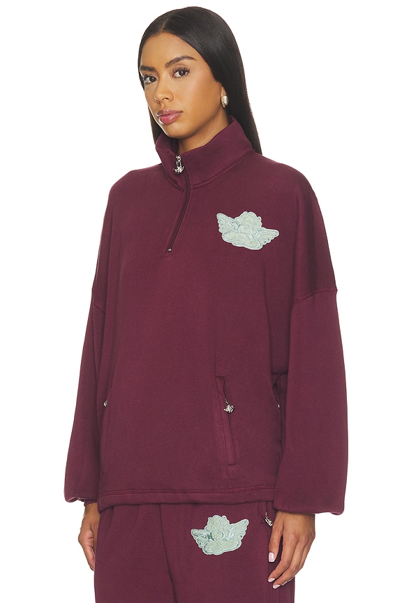 view 2 of 5 Had Me At Merlot A1 Crewneck Sweatshirt in Wine