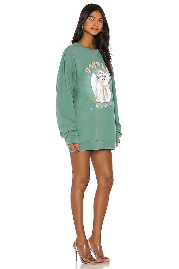 view 2 of 3 Boys Lie, Good Bye Crewneck in Light Green