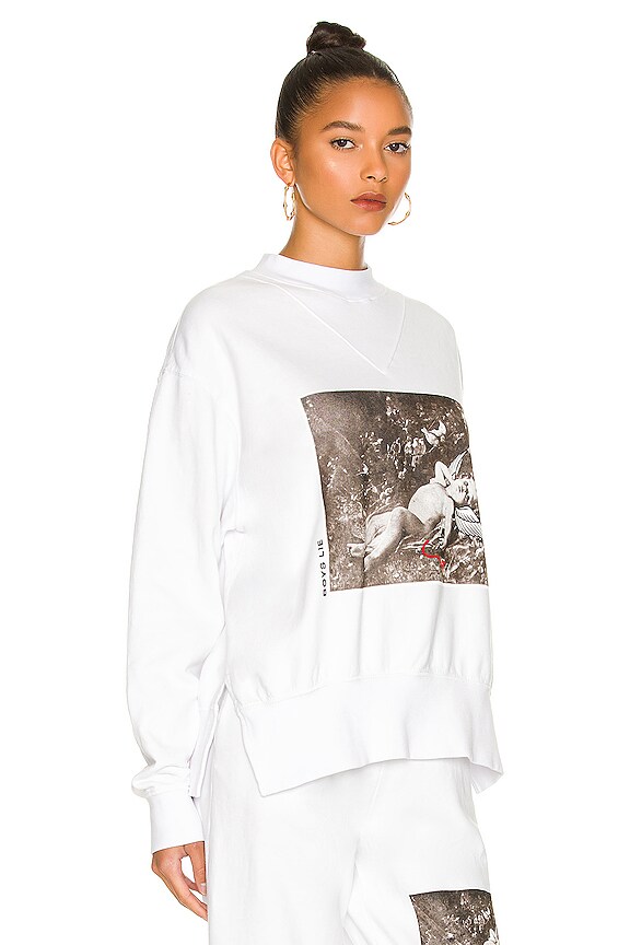 view 2 of 4 Stupid Cupid Crewneck in White