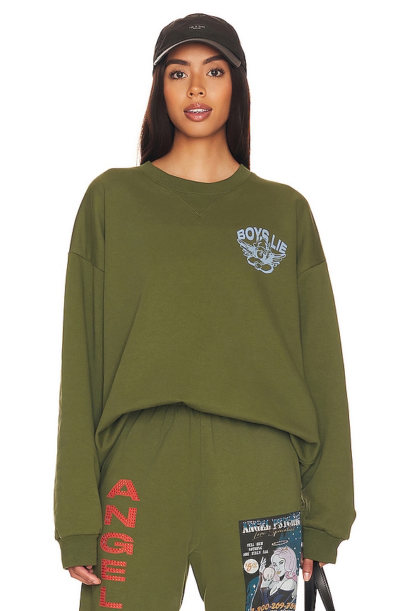 view 2 of 6 Angel Psychic V2 Sweatshirt in Olive