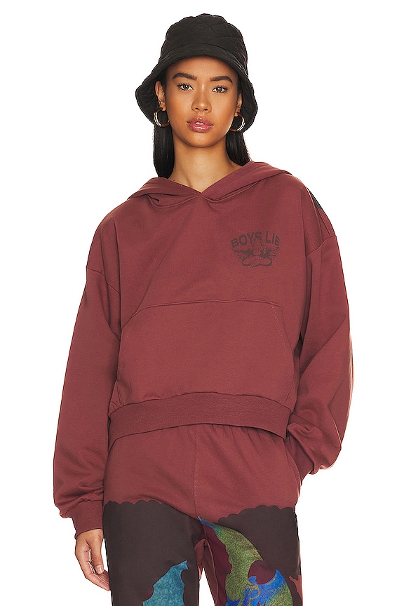 view 2 of 5 Radioactive Angels Remix Hoodie in Maroon