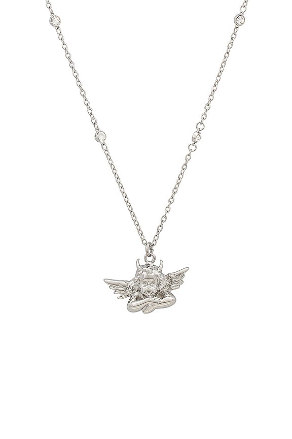 view 2 of 2 Box Of Rain Necklace in Silver