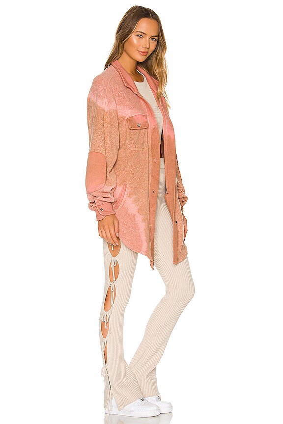 view 2 of 3 Inside Out Jacket in Brown & Pink