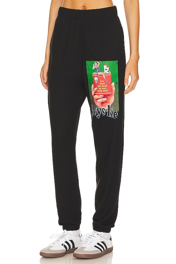 view 2 of 4 TWIN FLAME サーマルクルーネック in Black