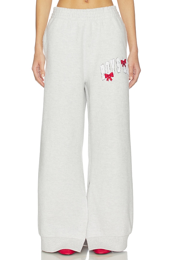 view 2 of 6 PANTALON SWEAT WRAP ME IN A BOW MM in Heather Grey