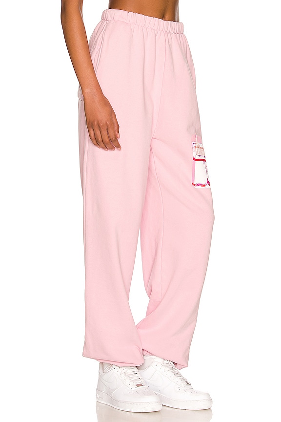 view 2 of 5 No Smoke Without Fire Sweatpants in Baby Pink