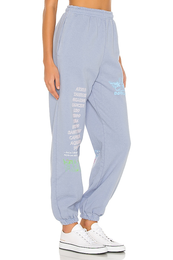 view 2 of 6 Word Vomit Sweatpants in Blue Grey