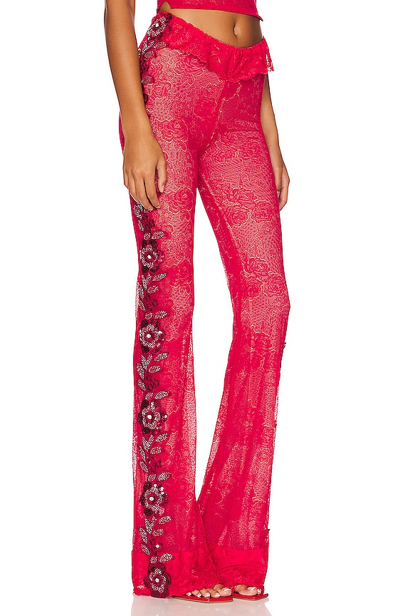 view 2 of 5 PANTALON LACE in Cherry