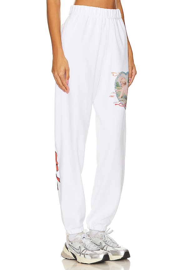 view 2 of 4 PANTALON SWEAT STRAIGHT FLUSH in White