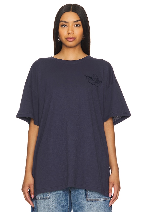 view 2 of 5 T-SHIRT BOYFRIEND BLUE JEAN BABY in Blue