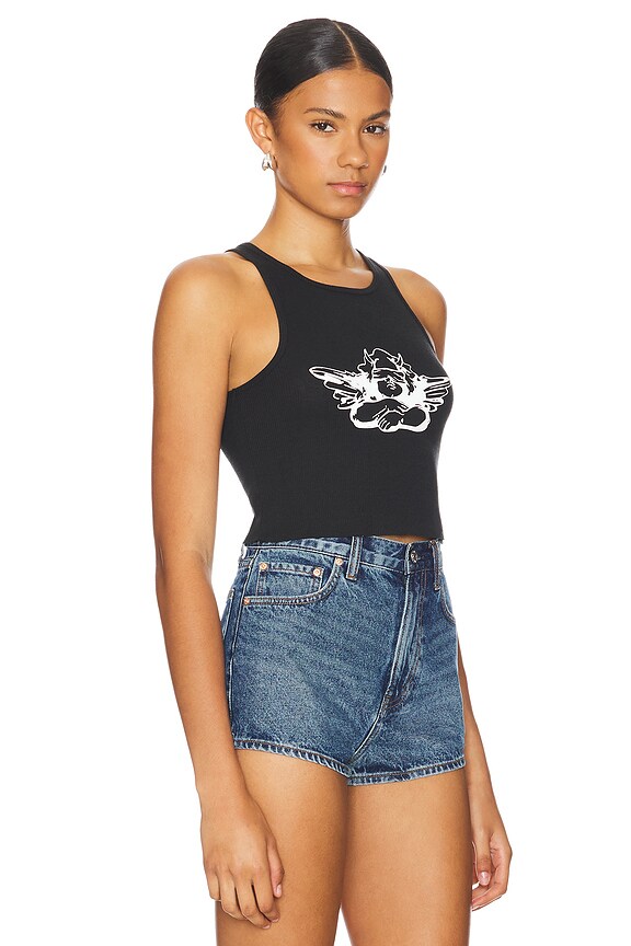 view 2 of 4 DÉBARDEUR BLACK SOUR PATCH BEEGEE in Black