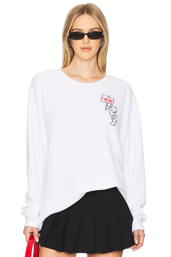 view 2 of 4 WORLD TOUR ROUND 2 써멀 탑 in White