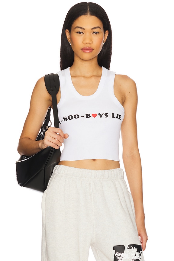 view 2 of 5 TOP SIN MANGAS RANDY in White