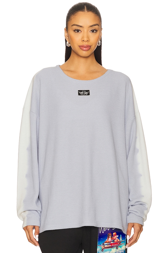 view 2 of 5 Disconnected 1-800 Thermal Bf Longsleeve in Blue