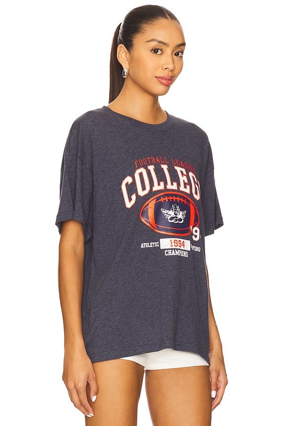 view 2 of 4 Out Of Their League Heather Bf Tshirt in Navy