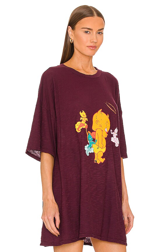 view 2 of 4 Talk To The Hand Tee in Purple