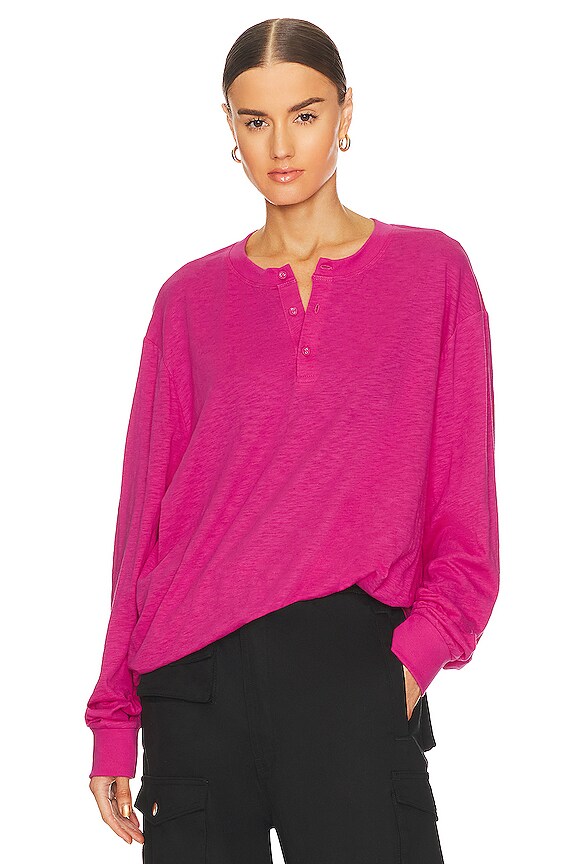 view 2 of 4 Object Of Desire V2 Boyfriend Henley in Pink