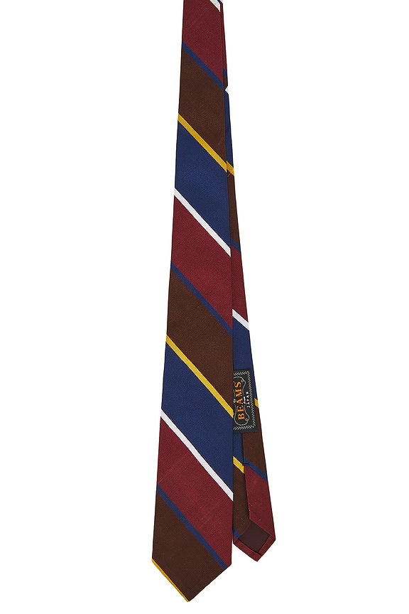 view 1 of 4 Regimental Preppy Stripe in Brown, Navy, & Burgundy