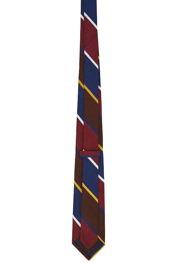 view 2 of 4 Regimental Preppy Stripe in Brown, Navy, & Burgundy