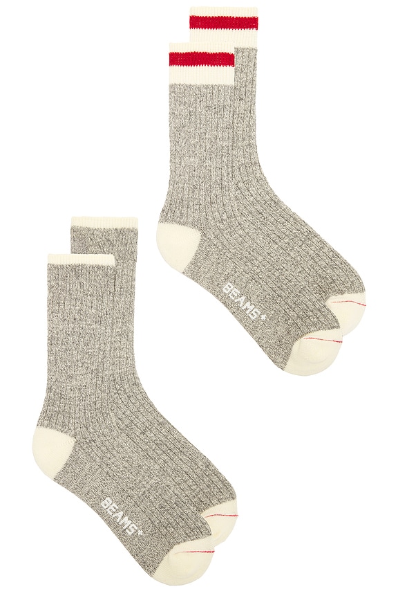 view 2 of 2 Rag Socks in Gray