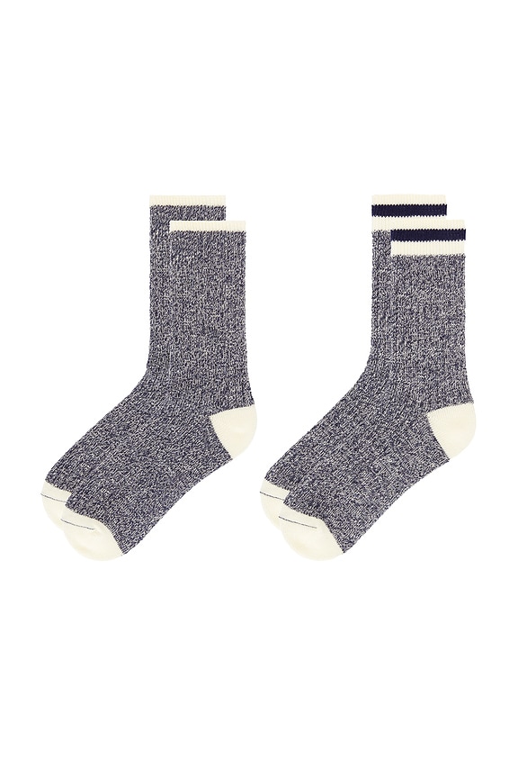 view 2 of 2 Rag Socks in Navy