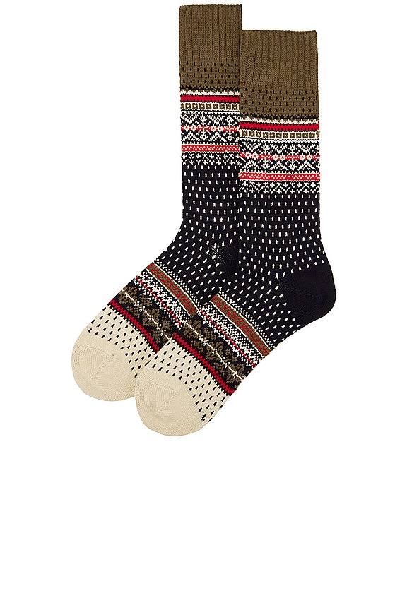 view 2 of 2 Nordic Socks in Navy