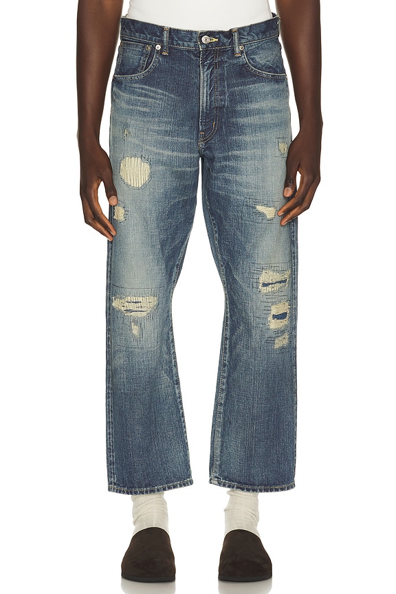 view 1 of 5 5 Pocket Classic Denim Repair in Hard Wash & Repair