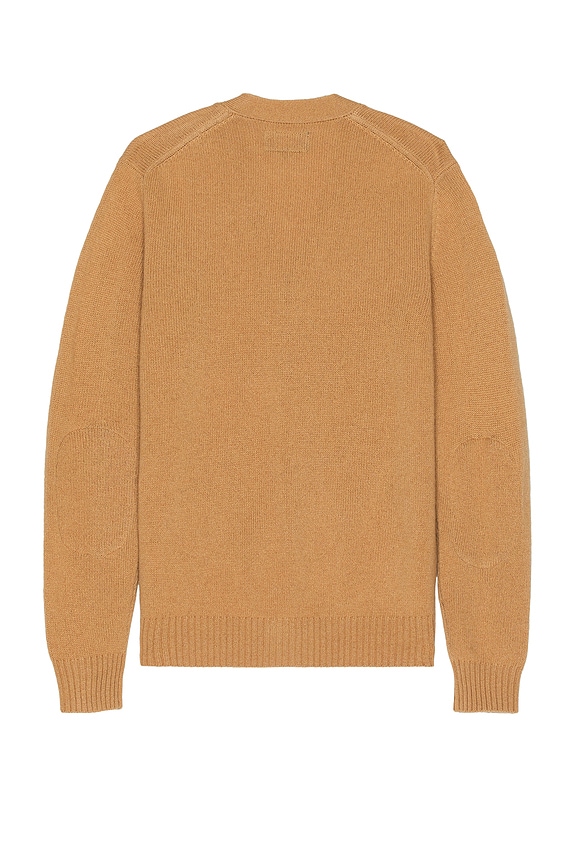 view 2 of 3 Elbow Patch Cardigan in Beige
