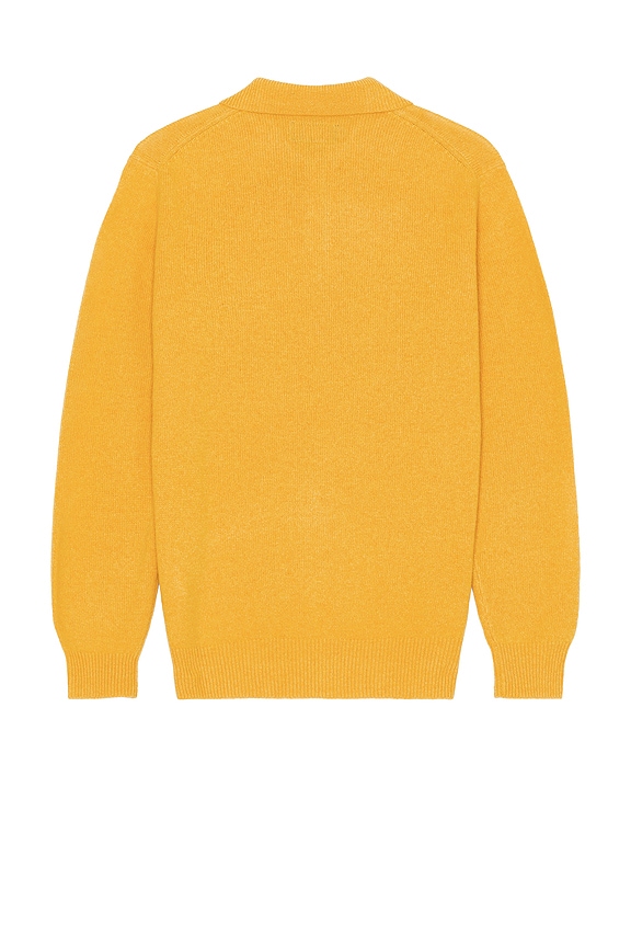 view 2 of 3 Knit Polo 9g Sweater in Gold