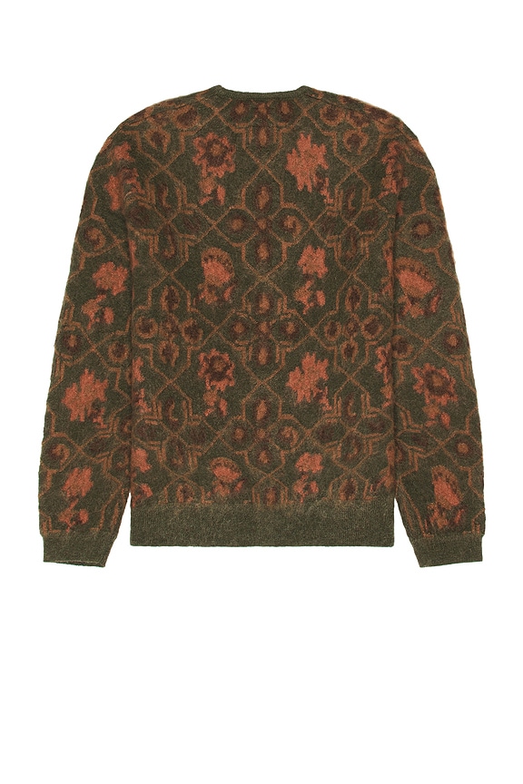 view 2 of 3 ЖАККАРДОВЫЙ УЗОР CARDIGAN in Olive