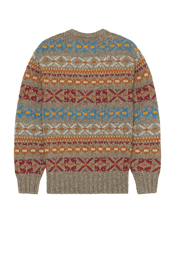 view 2 of 3 Crew Fair Isle Pattern 3G in Grey