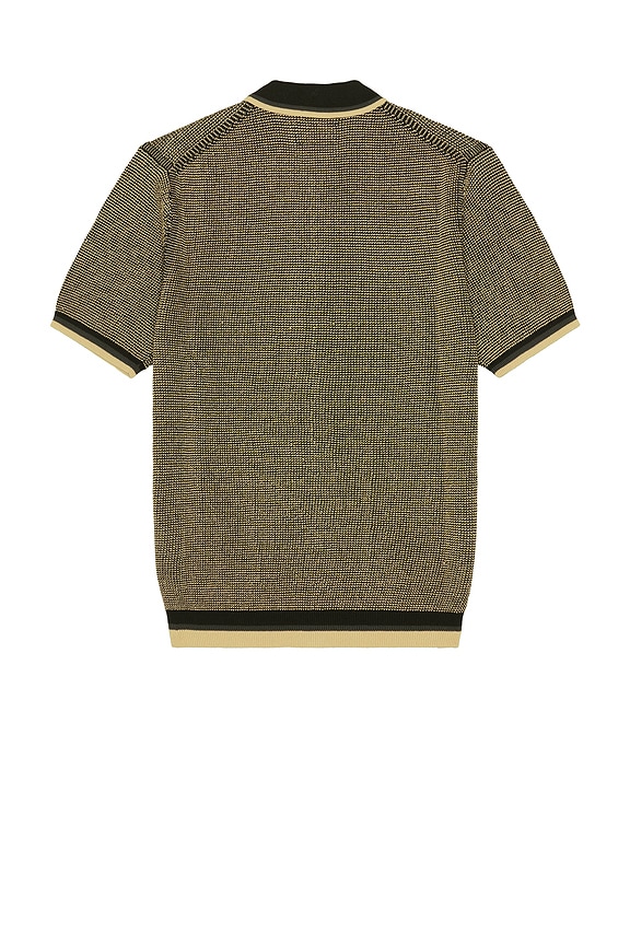 view 2 of 4 Zip Knit Polo in Black