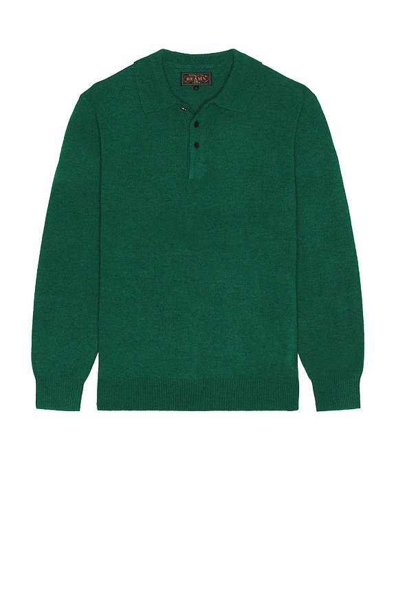 view 1 of 4 Knit Polo 9G in Bright Green