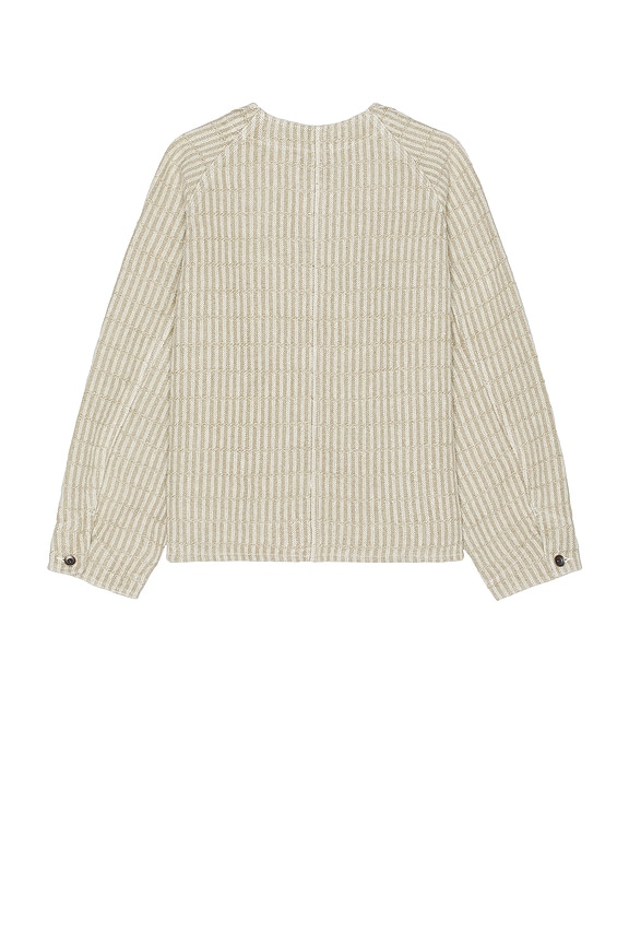 view 2 of 3 Engineer Jacket Linen Hickory Stripe in Natural